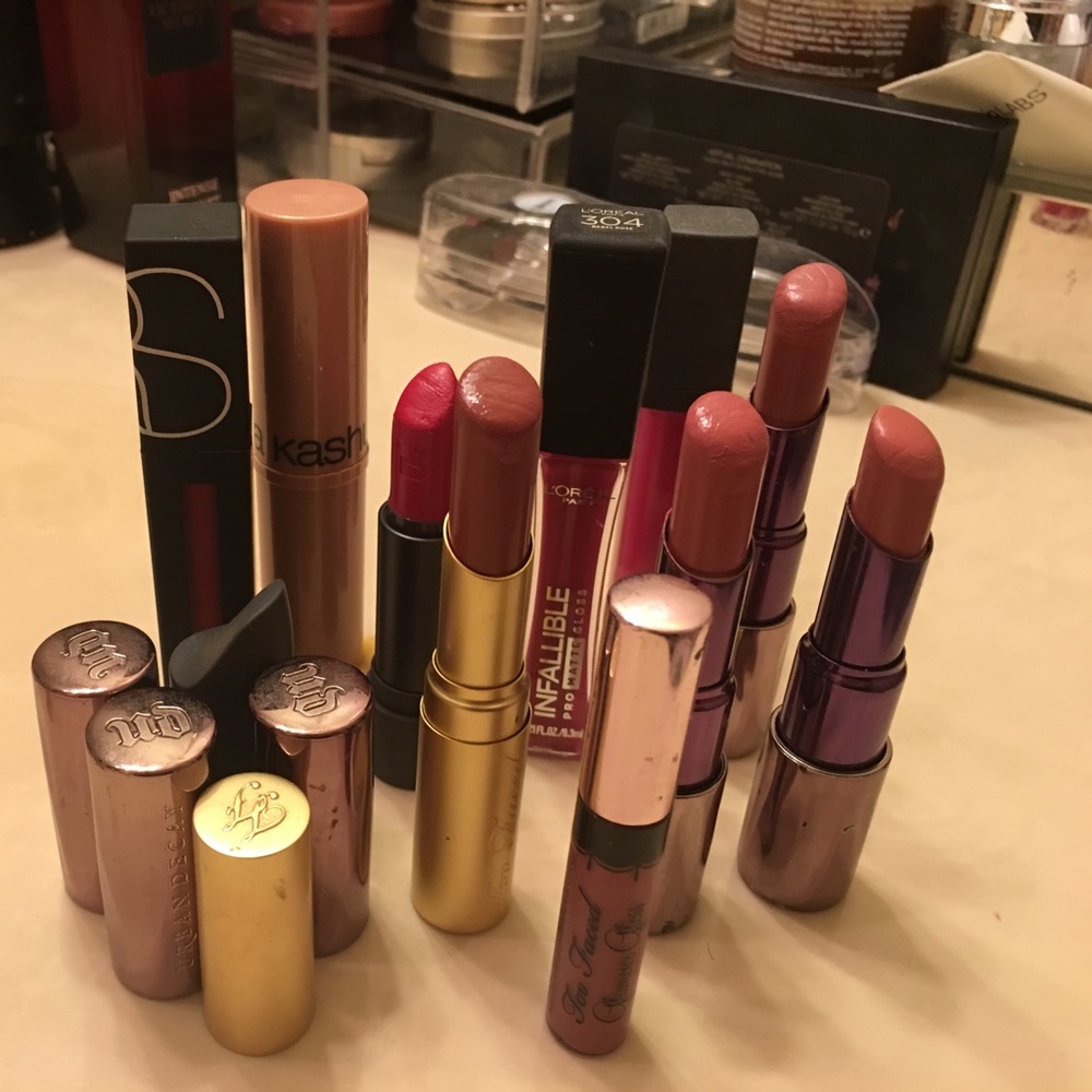 Nars Power Matte,Urban Decay & Too Faced Lipsticks